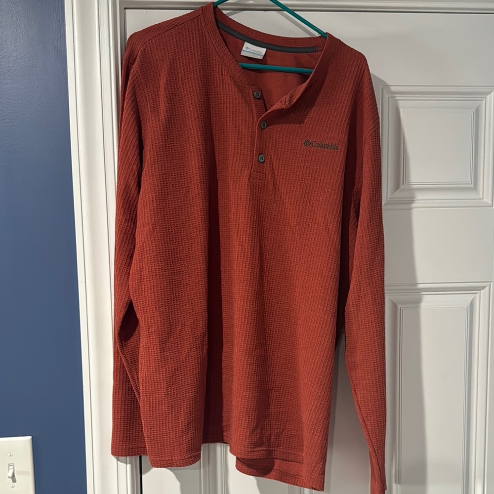 Waffleknit Columbia Pullover